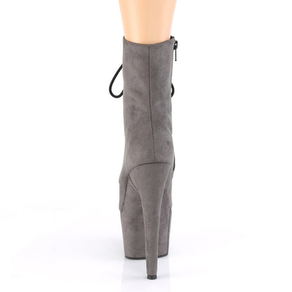 Pleaser Stivaletti da donna ADORE-1020FS GRAY FAUX Suede / Grey Faux Suede Suede