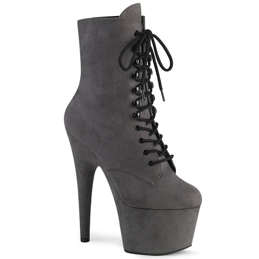 Pleaser Stivaletti da donna ADORE-1020FS GRAY FAUX Suede / Grey Faux Suede Suede