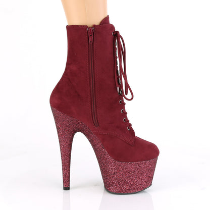 Pleaser Stivaletti da donna ADORE-1020FSMG Borgogna F. Suede / Borgogna Multi Mini GLTR
