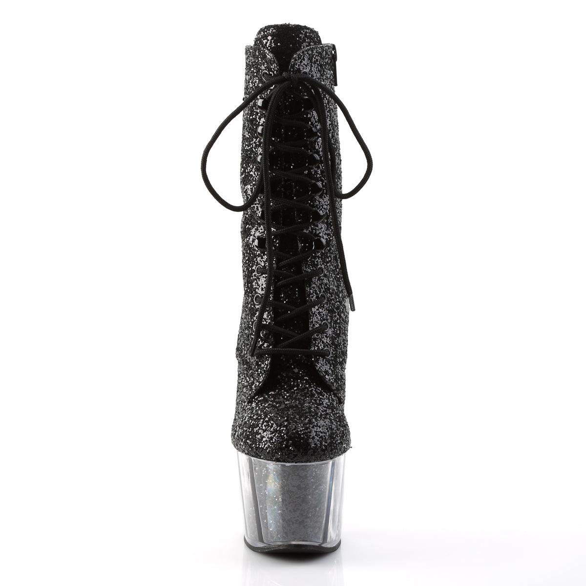 Pleaser Stivaletti da donna ADORE-1020G Blk Glitter / Blk glitter
