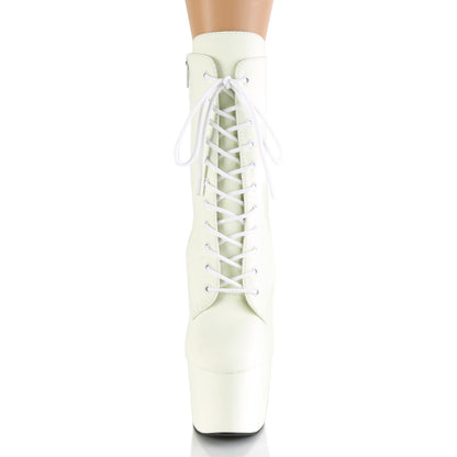 Pleaser Stivaletti da donna ADORE-1020GD Blow Glow F.Leather / Bianco Glow F.Leather