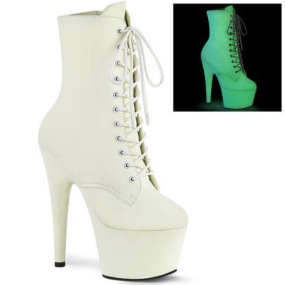 Pleaser Stivaletti da donna ADORE-1020GD Blow Glow F.Leather / Bianco Glow F.Leather