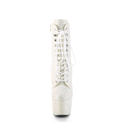 Pleaser Stivaletti da donna ADORE-1020GDLG Bianco Multi glitter / Bianco multi glitter