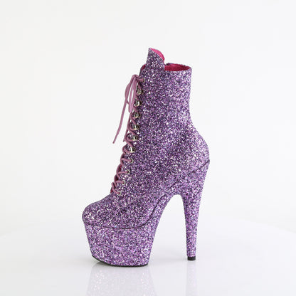 Pleaser Women's Platform Shoes ADORE-1020GWR Lavender Glitter/Lavender Glitter