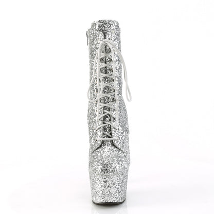 Pleaser  Stivali alla caviglia ADORE-1020 gwr glitter d'argento/glitter d'argento