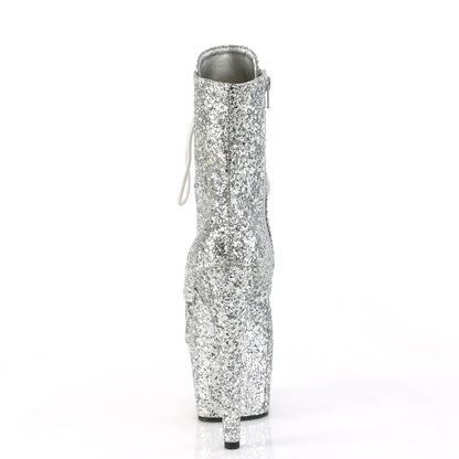 Pleaser  Stivali alla caviglia ADORE-1020 gwr glitter d'argento/glitter d'argento