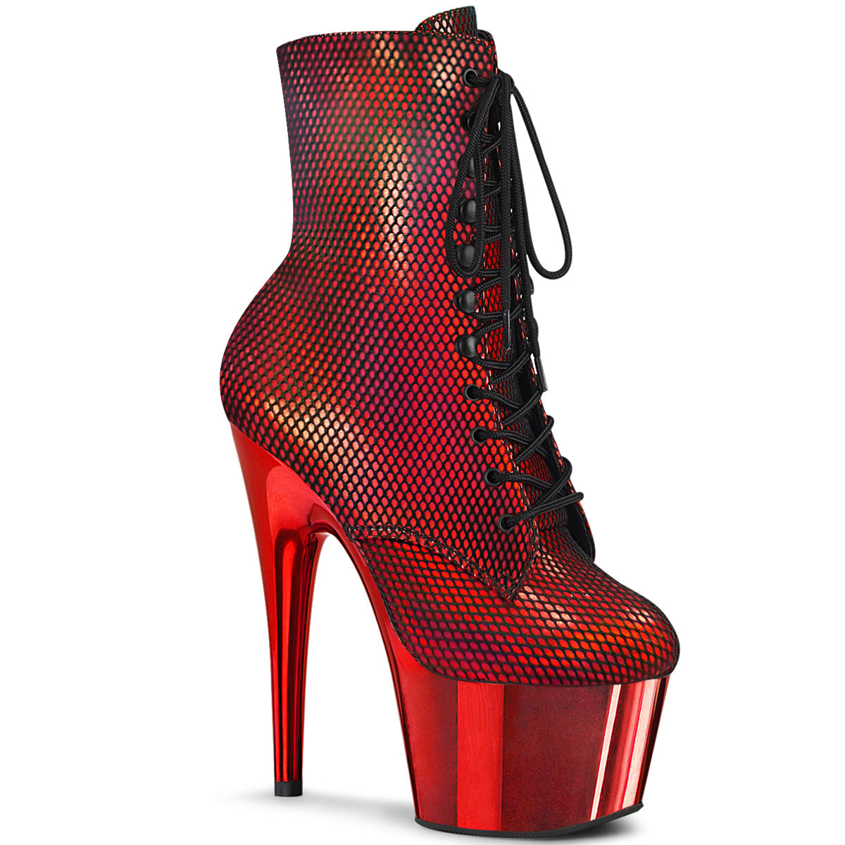 Pleaser Stivaletti da donna ADORE-1020HFN Red Holo / Red Chrome