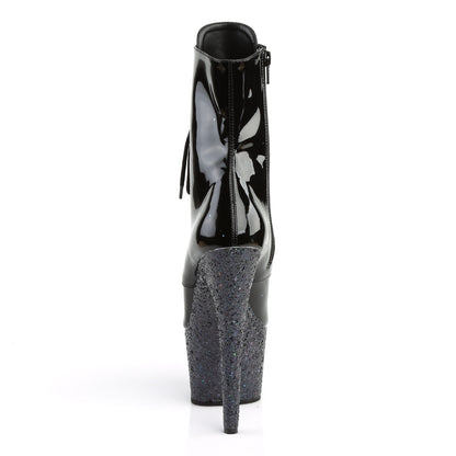 Pleaser Stivaletti da donna ADORE-1020LG BLK PAT / BLK Multi glitter