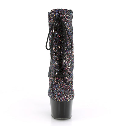 Pleaser Stivaletti da donna ADORE-1020Lg Purple Multi glitter / BLK