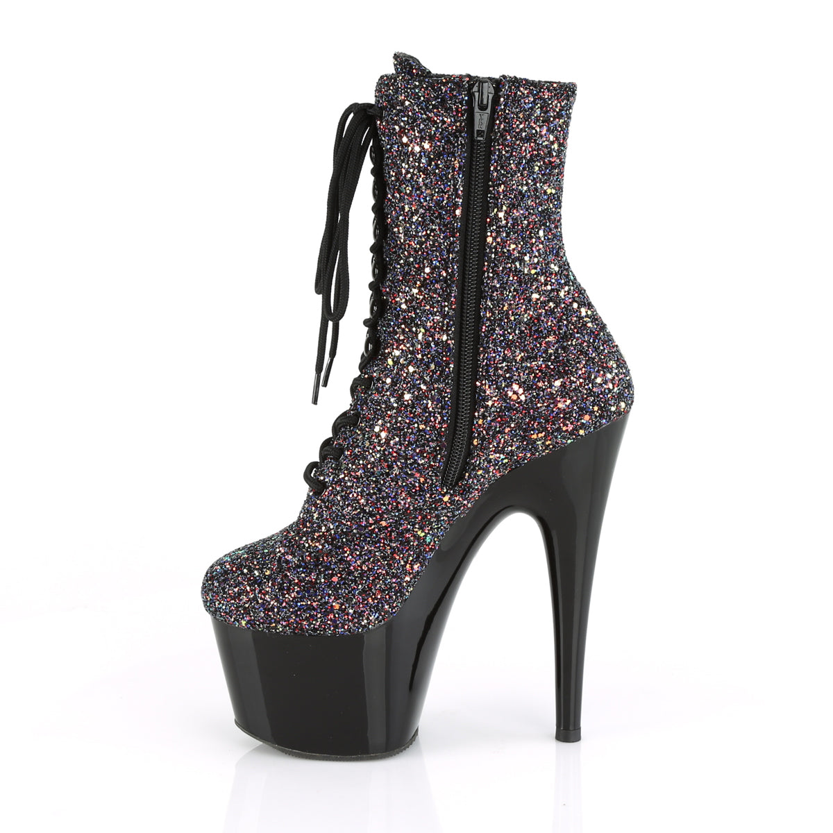 Pleaser Stivaletti da donna ADORE-1020Lg Purple Multi glitter / BLK