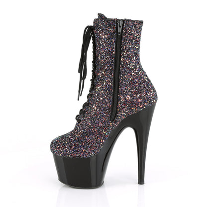 Pleaser Stivaletti da donna ADORE-1020Lg Purple Multi glitter / BLK
