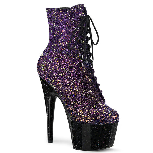 Pleaser Stivaletti da donna ADORE-1020-10-20-20Di viola multi glitter / BLK