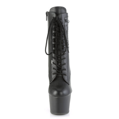 Pleaser Stivaletti da donna ADORE-1020PK BLK PELLE PELLE / BLK MATTE