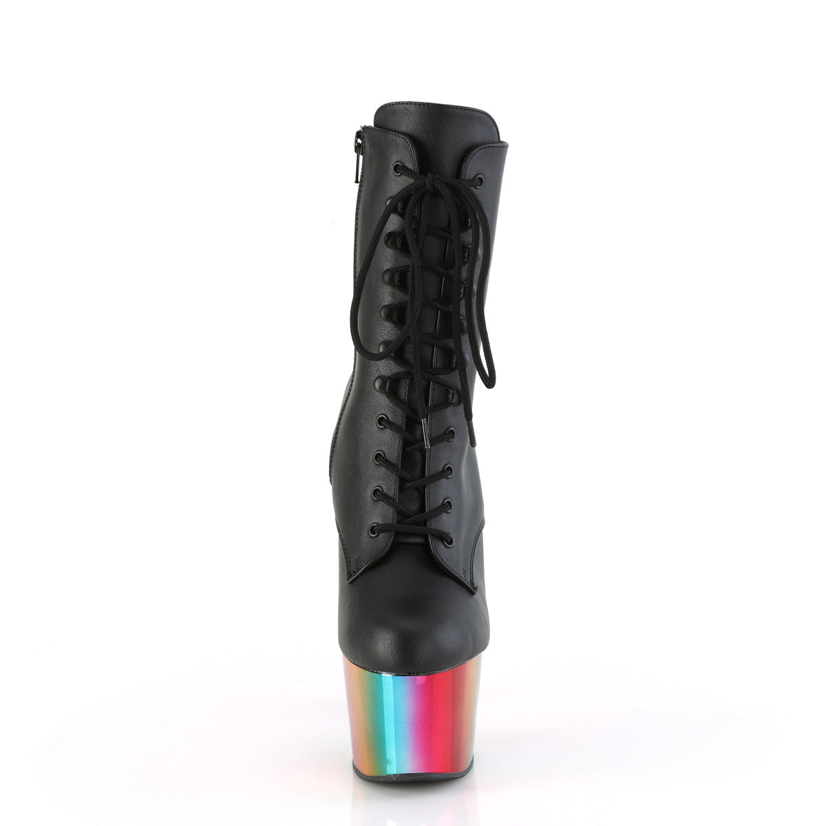 Pleaser  Stivaletti ADORE-1020RC BLK in ecopelle /Rainbow Cromo