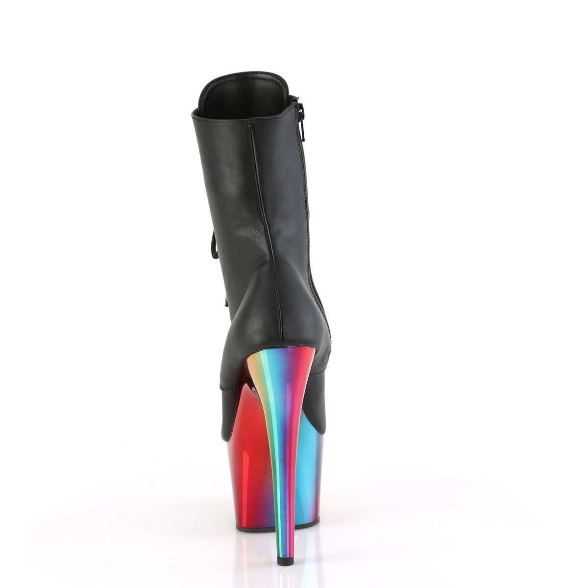 Pleaser  Stivaletti ADORE-1020RC BLK in ecopelle /Rainbow Cromo