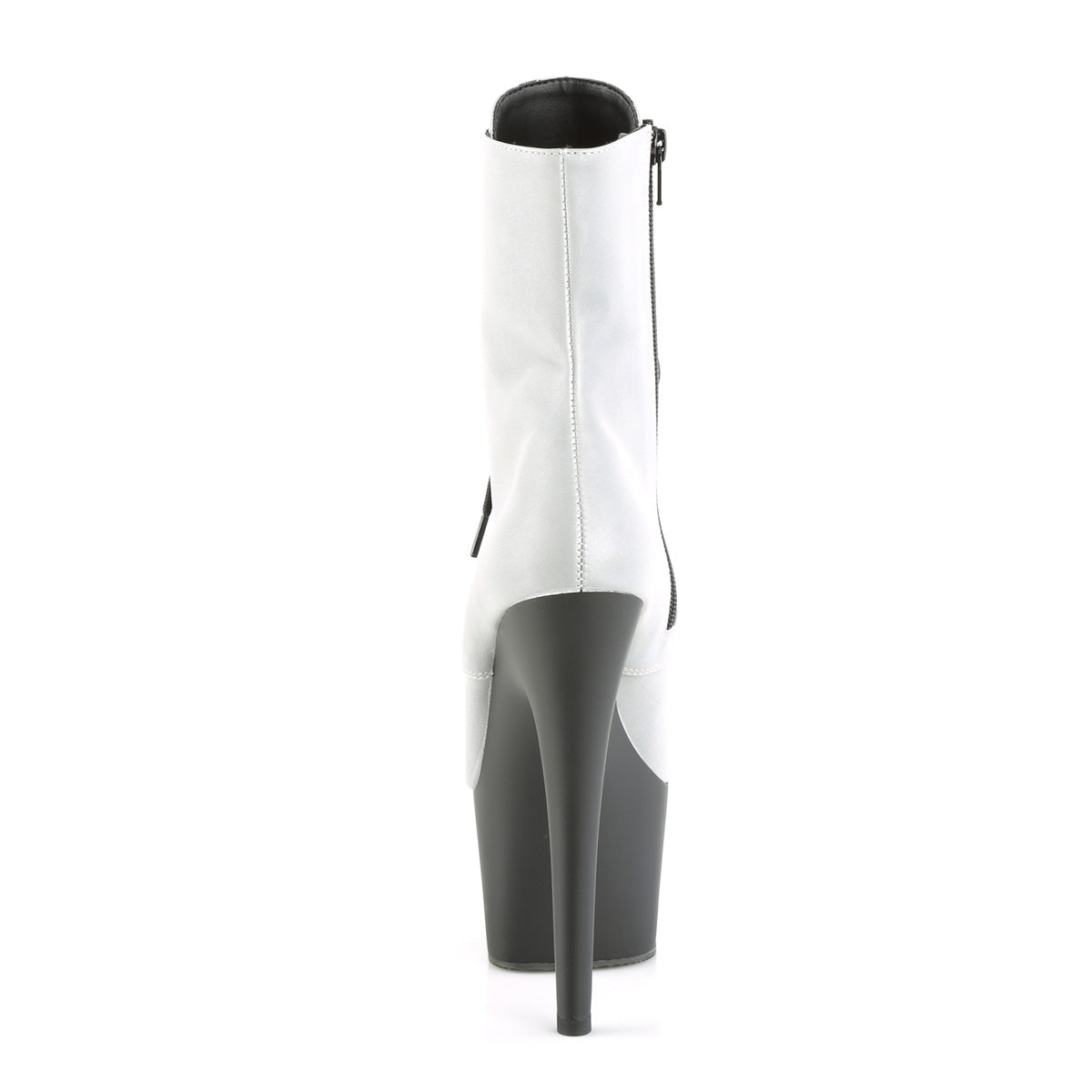 Pleaser Stivaletti da donna ADORE-1020Refl SLV riflettente / BLK opaco
