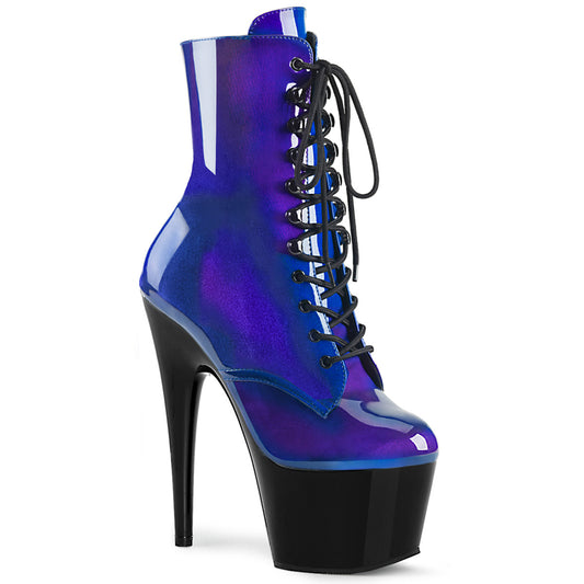 Pleaser Stivaletti da donna ADORE-1020SHG Blue-Purple / Blk