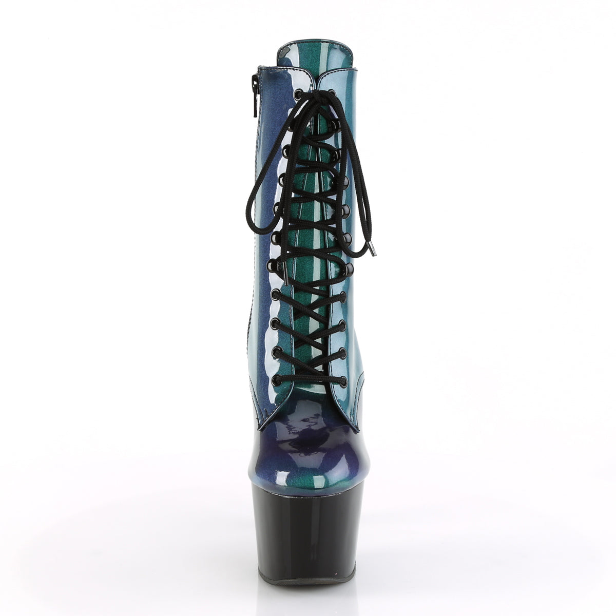 Pleaser Stivaletti da donna ADORE-1020SHG Purple-Green / Blk