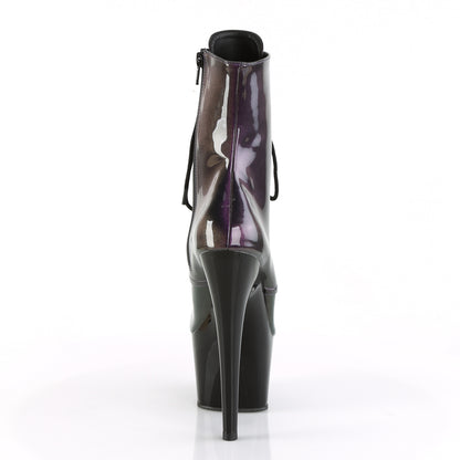 Pleaser Stivaletti da donna ADORE-1020SHG viola-Olive/ Blk.