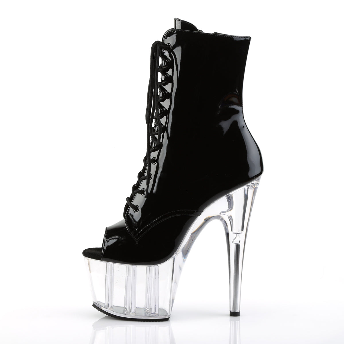 Pleaser Stivaletti da donna ADORE-1021 BLK PAT / CLR
