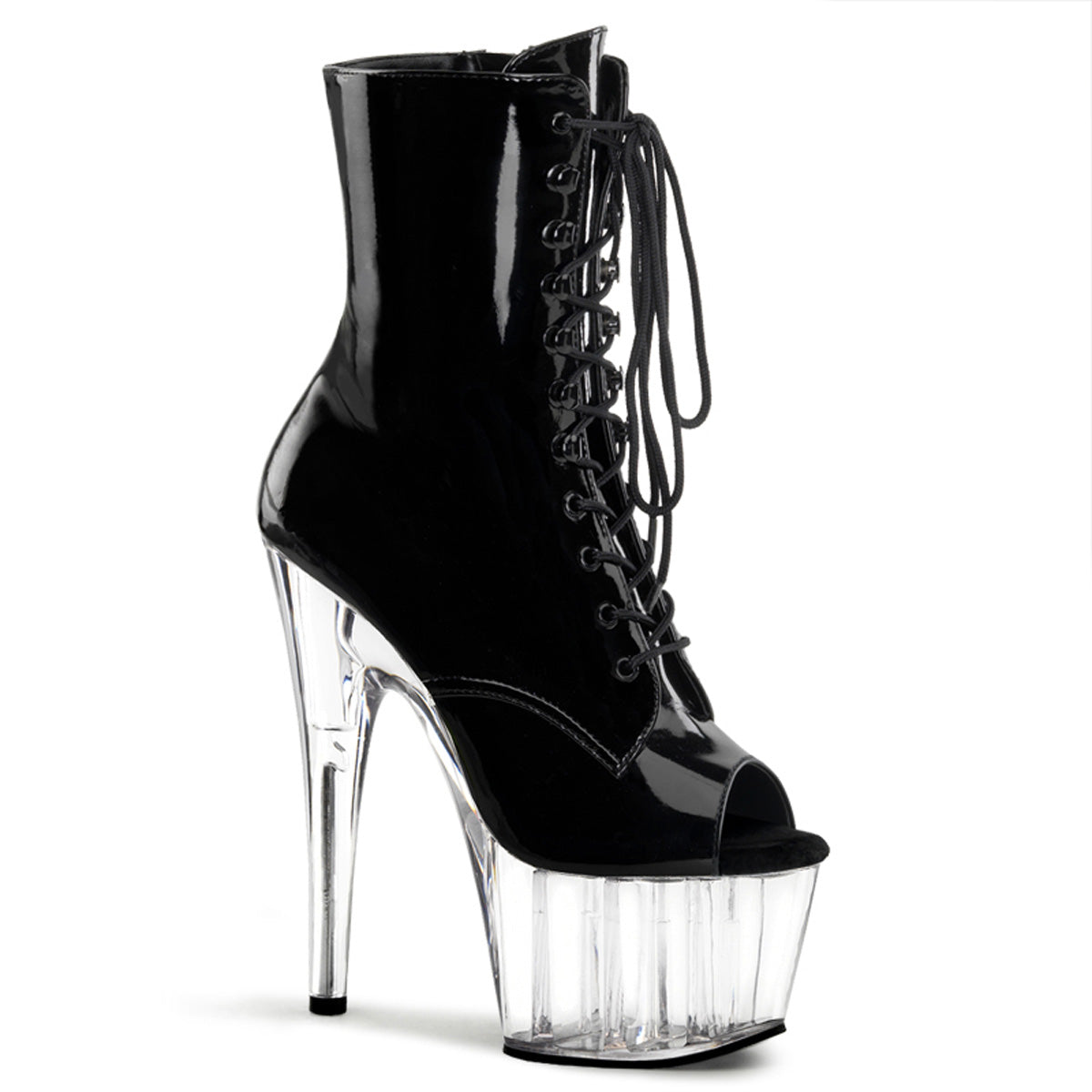 Pleaser Stivaletti da donna ADORE-1021 BLK PAT / CLR