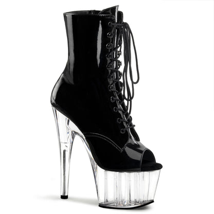 Pleaser Stivaletti da donna ADORE-1021 BLK PAT / CLR