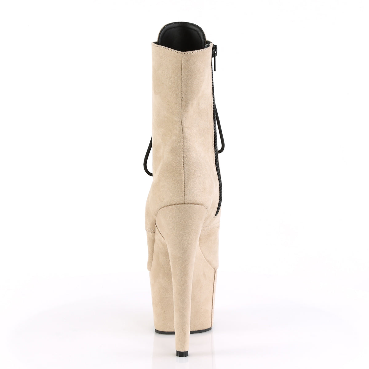 Pleaser Womens Ankle Boots ADORE-1021FS Beige Faux Suede/Beige Faux Suede