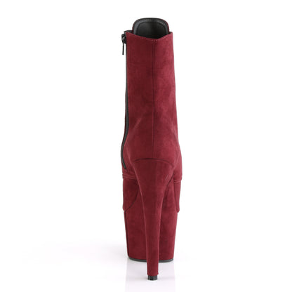 Pleaser Stivaletti da donna ADORE-1021FS Burgundy Faux Suede / Borgogna in finta pelle scamosciata