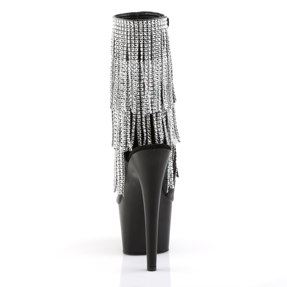 Pleaser Stivaletti da donna ADORE-1024RSF BLK BLK Pelle-Pelle-Slv / Blk Matte