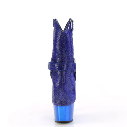 Pleaser  Ankle Boots ADORE-1029CHRS Royal Blue RS/Royal Blue Chrome