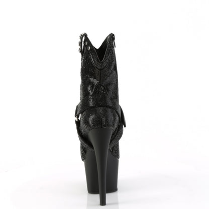 Pleaser  Stivali alla caviglia ADORE-1029rs BLK RS/BLK MATTE