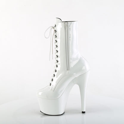 Pleaser   ADORE-1040TT Taupe-Wht Pat/Taupe-Wht