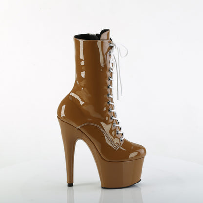 Pleaser   ADORE-1040TT Taupe-Wht Pat/Taupe-Wht