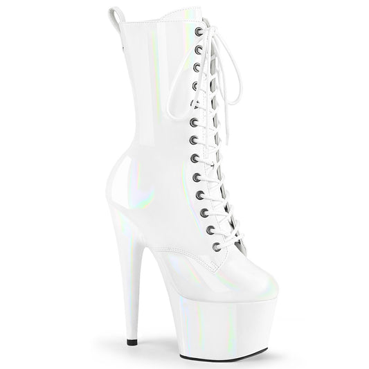 Pleaser   ADORE-1040wr-hg wht holo pat/m