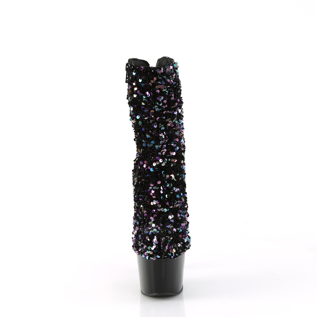 Pleaser   ADORE-1042sq blk multi paillettes/blk