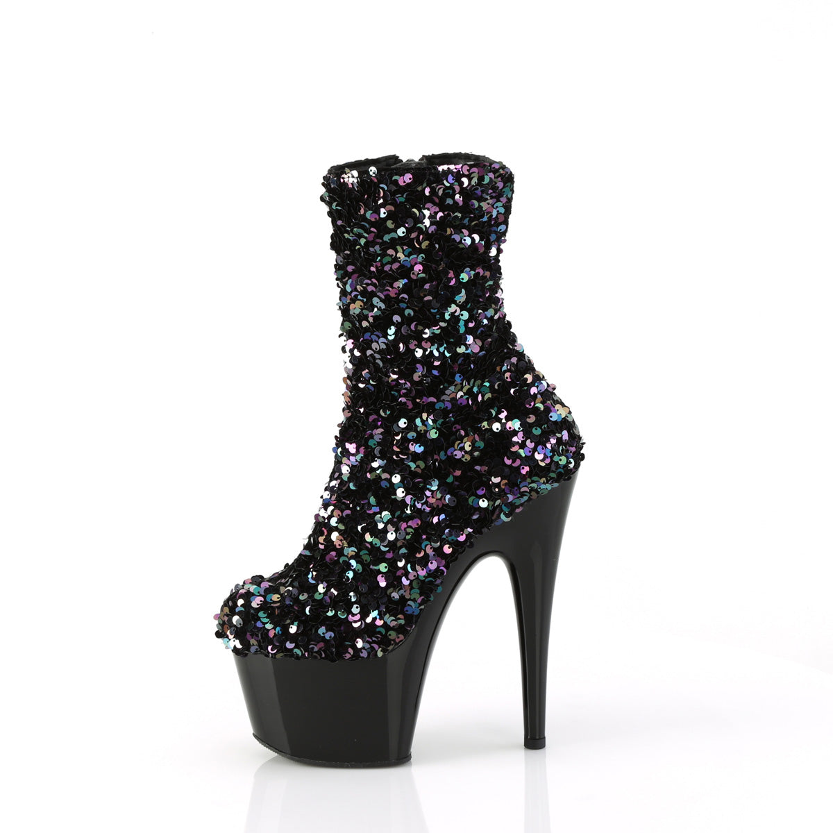 Pleaser   ADORE-1042sq blk multi paillettes/blk