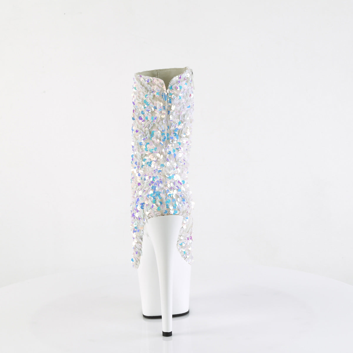 Pleaser   ADORE-1042sq wht multi paillettes/wht