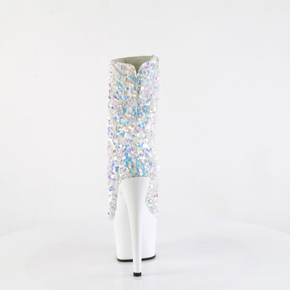 Pleaser   ADORE-1042sq wht multi paillettes/wht