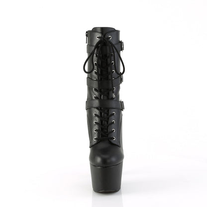 Pleaser   ADORE-1043 Blk Faux Leather/Matching