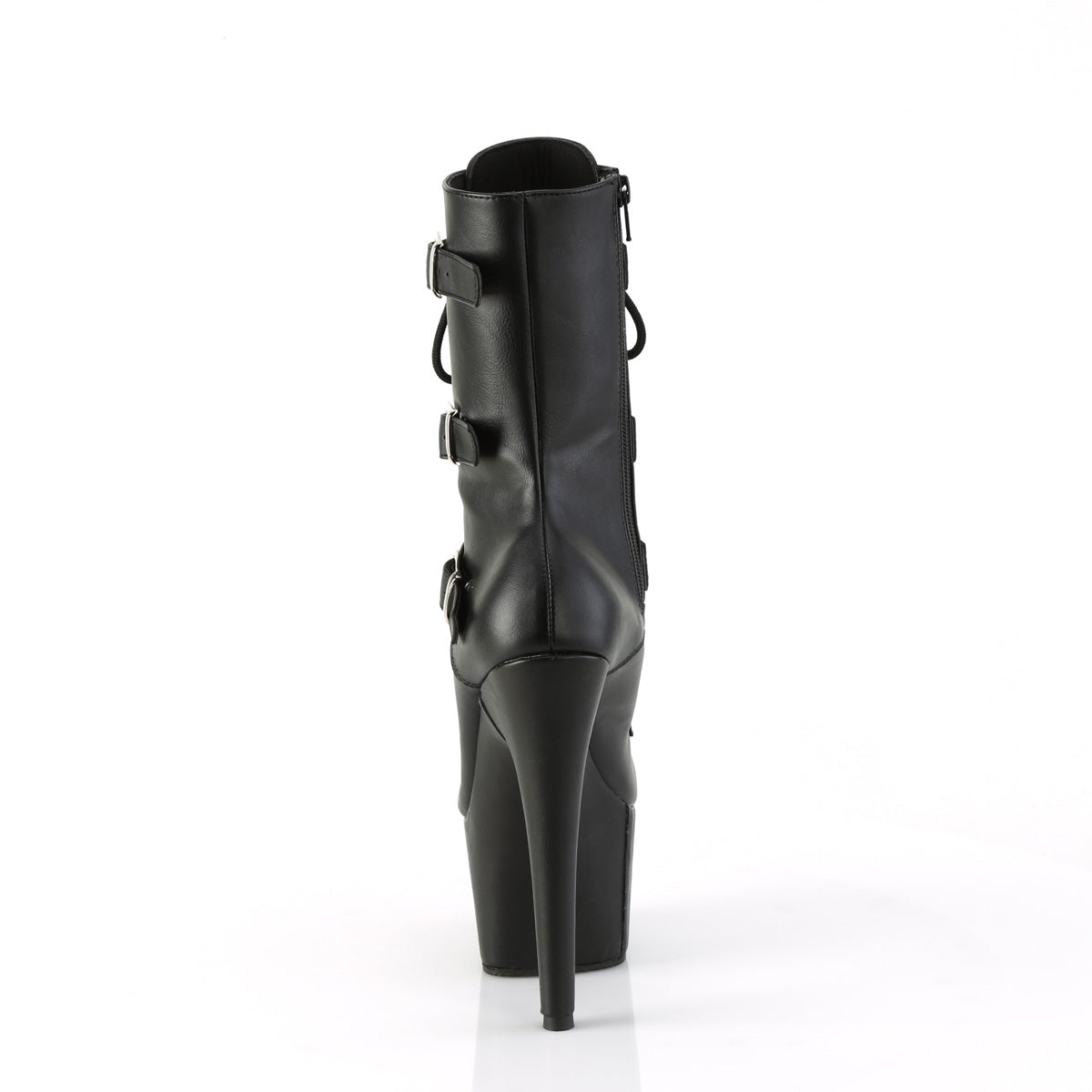 Pleaser   ADORE-1043 Blk Faux Leather/Matching