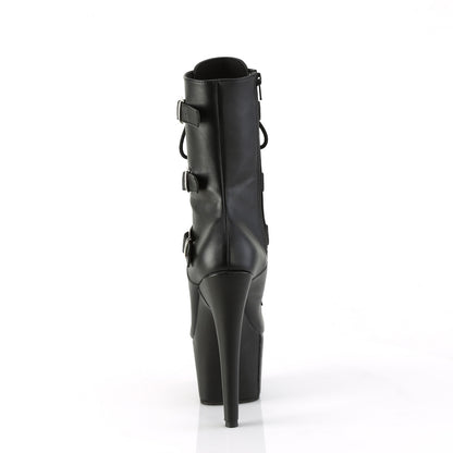 Pleaser   ADORE-1043 Blk Faux Leather/Matching