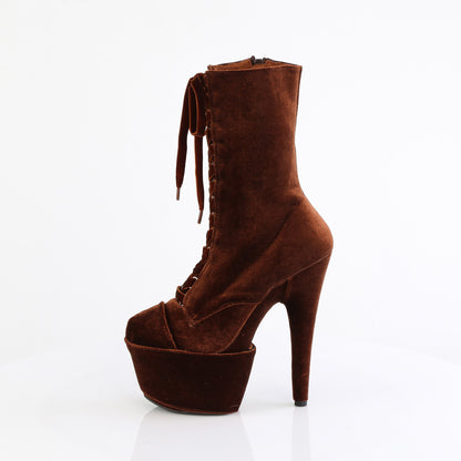 Pleaser   ADORE-1045vel Velvet marrone/m