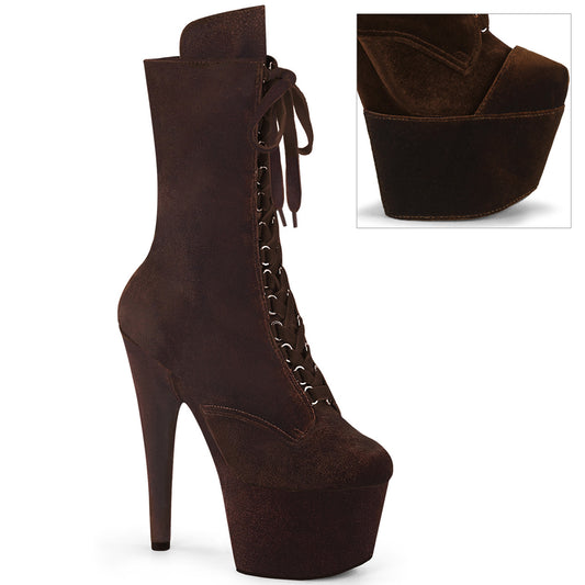 Pleaser   ADORE-1045VEL Brown Velvet/M