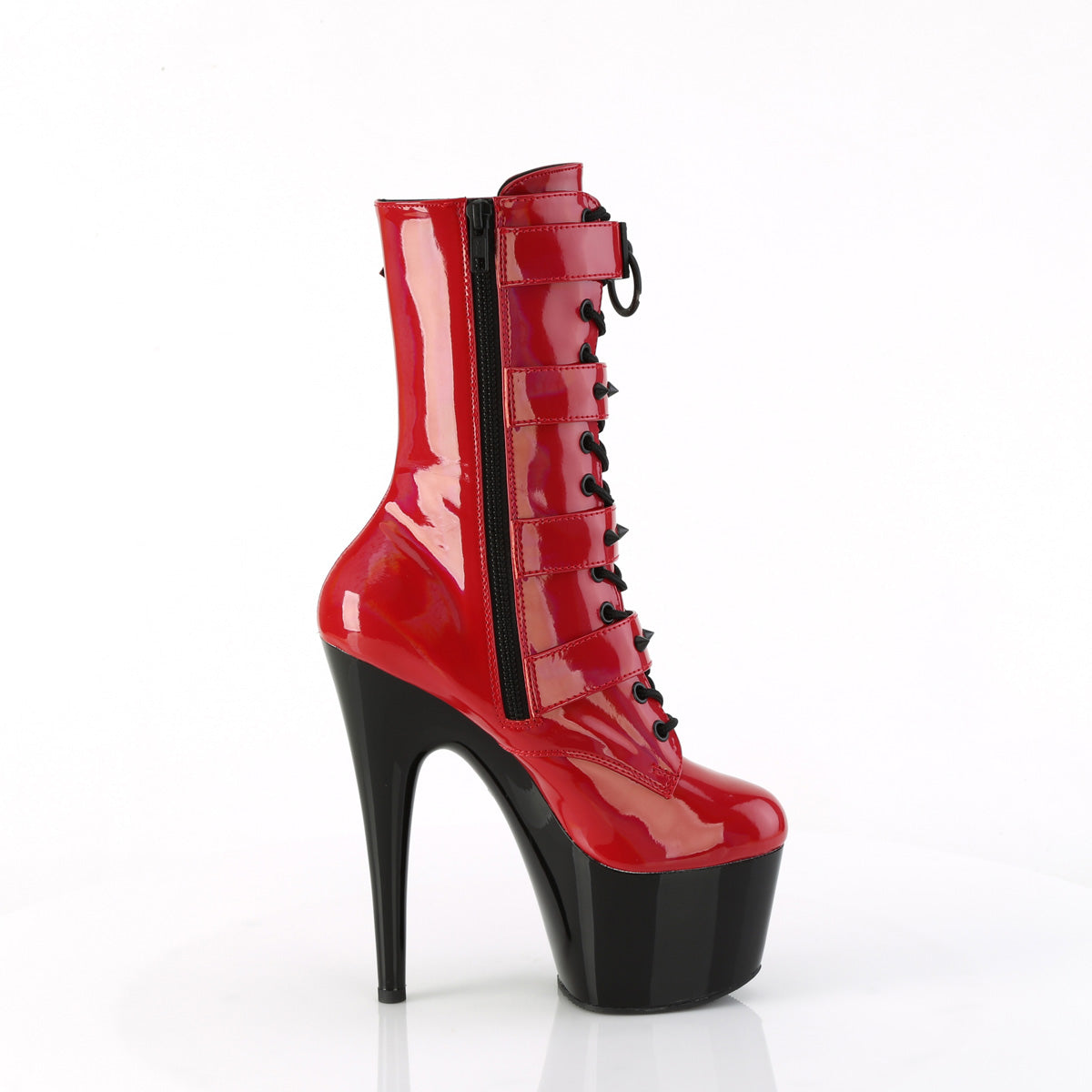 Pleaser   ADORE-1046tt rosso holo pat/blk