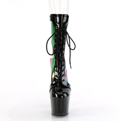 Pleaser   ADORE-1047 Blk Pat-Holo/Blk