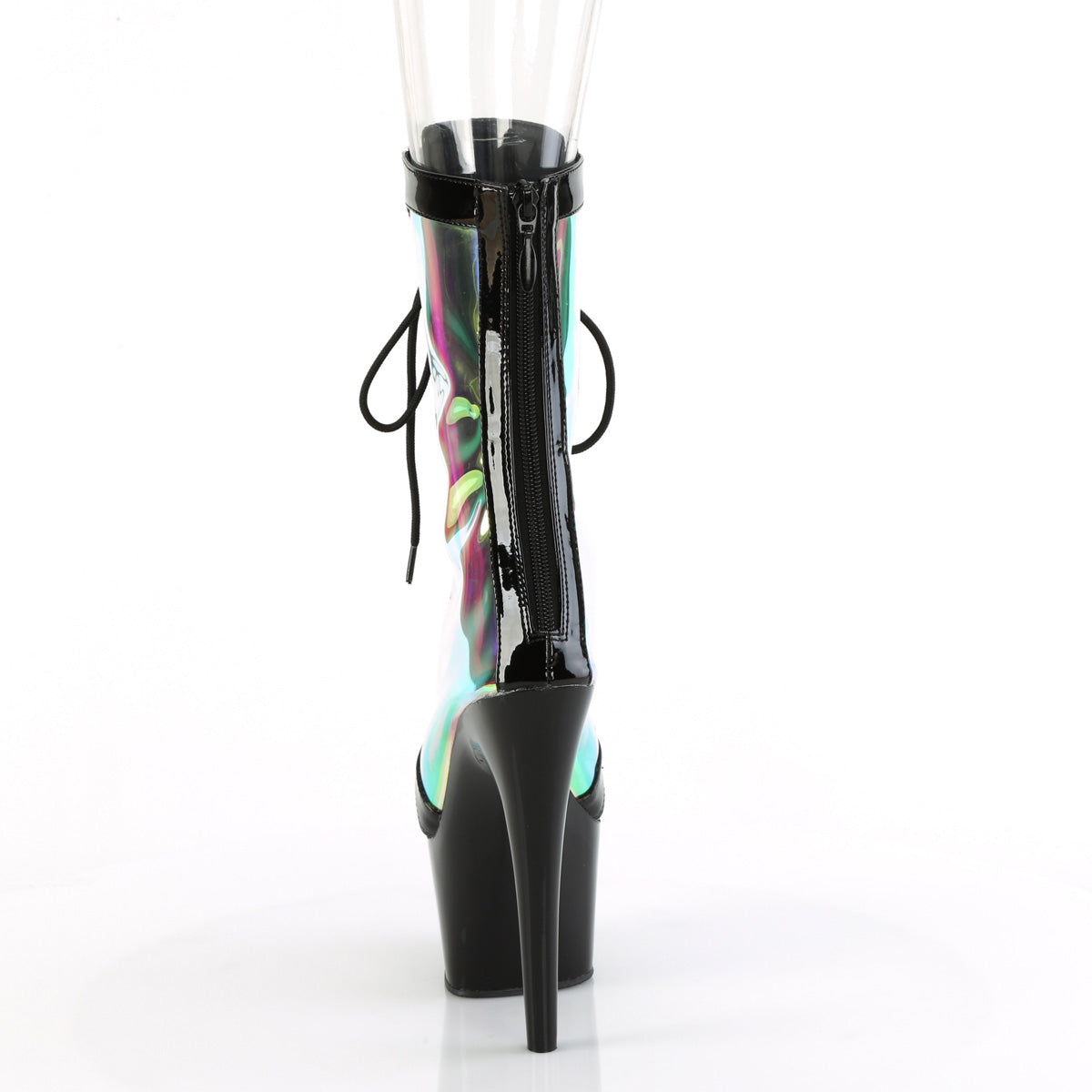 Pleaser   ADORE-1047 Blk Pat-Holo/Blk