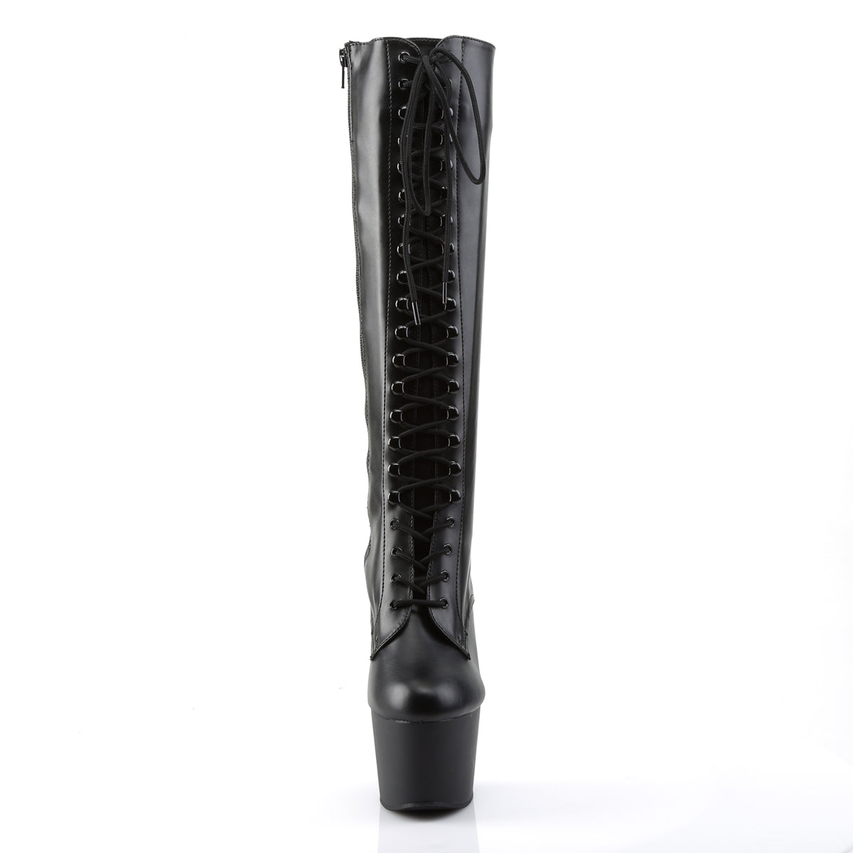 Pleaser Stivali da donna ADORE-2023 BLK STR FAUX PELLE / BLK MATTE