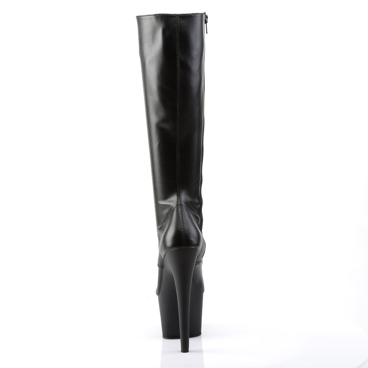 Pleaser Stivali da donna ADORE-2023 BLK STR FAUX PELLE / BLK MATTE