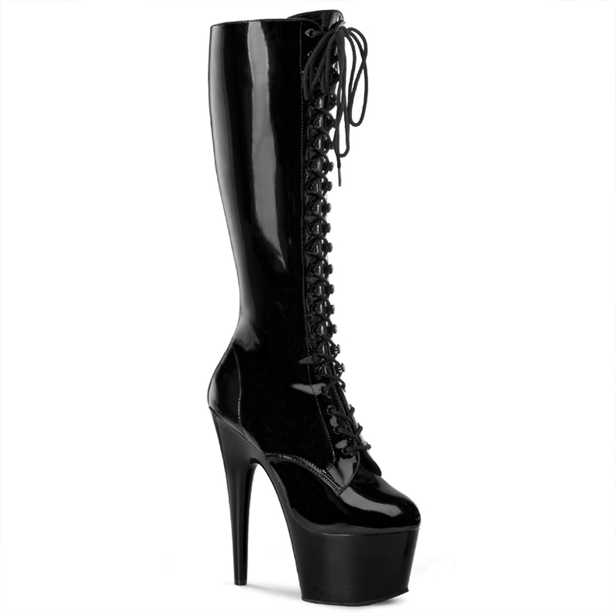 Pleaser Stivali da donna ADORE-2023 BLK STR PAT / BLK