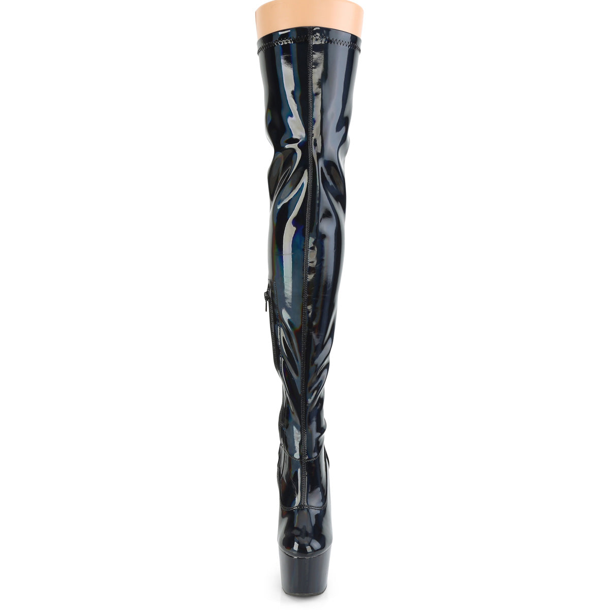 Pleaser Stivali da donna ADORE-3000HWR BLK STR. Holo / Blk Holo